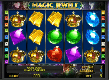 Драгоценные камни игрового автомата Magic Jewels